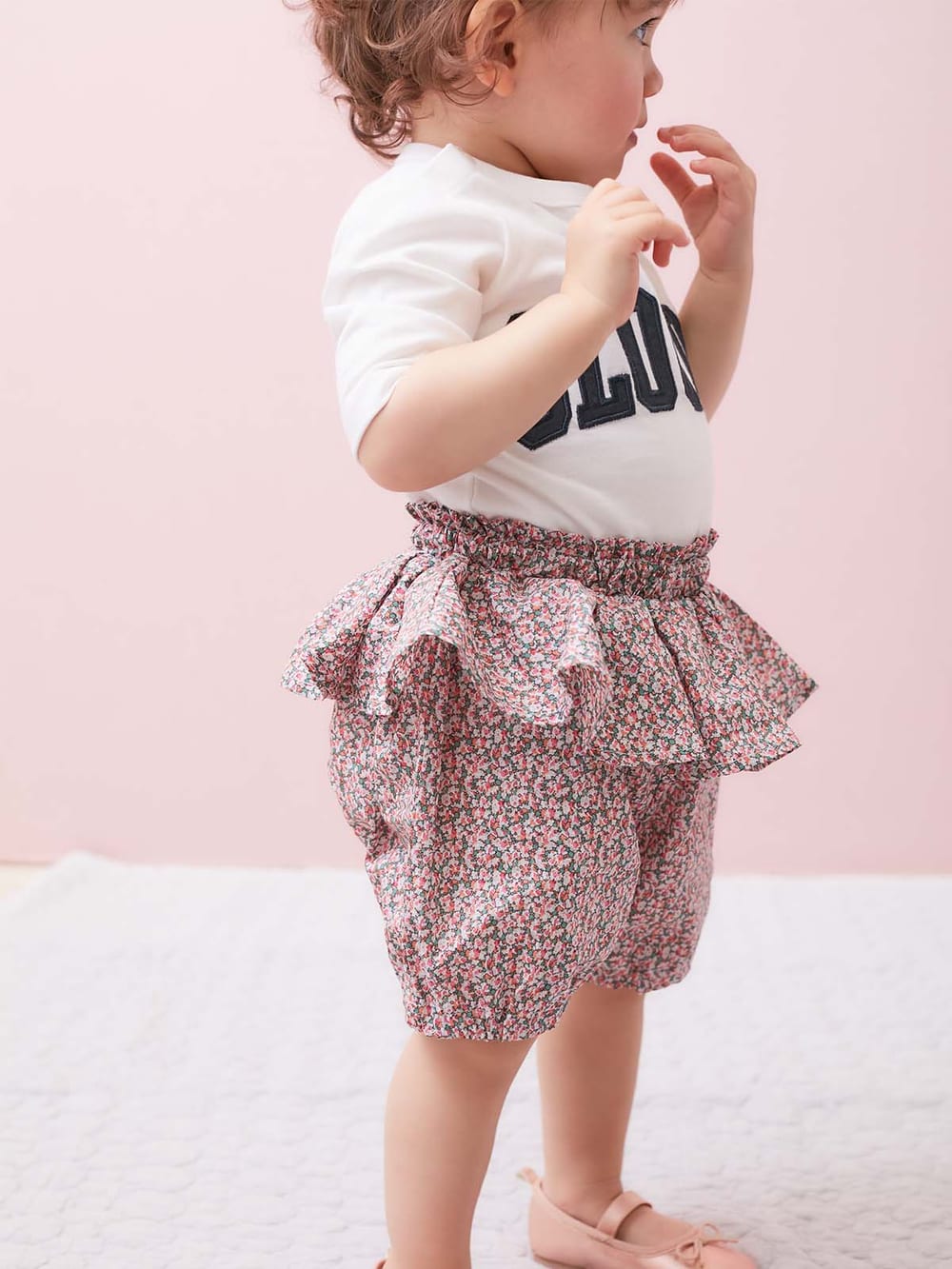 ベビー ブルマ|coto cotte（コトコト）花柄ぺプラムブルマ